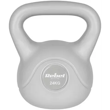 Rebel Active bitúmenová kettlebell 24 kg, sivá (RBA-2322G-24)