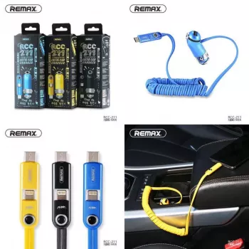REMAX Cutie autonabíjačka žltá - 2 porty USB-A, celkový výstup 4.2A
