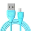 REMAX Lesu kábel Micro RC-050m modrý - USB 2.0 nabíjací a dátový kábel, 0,5 m