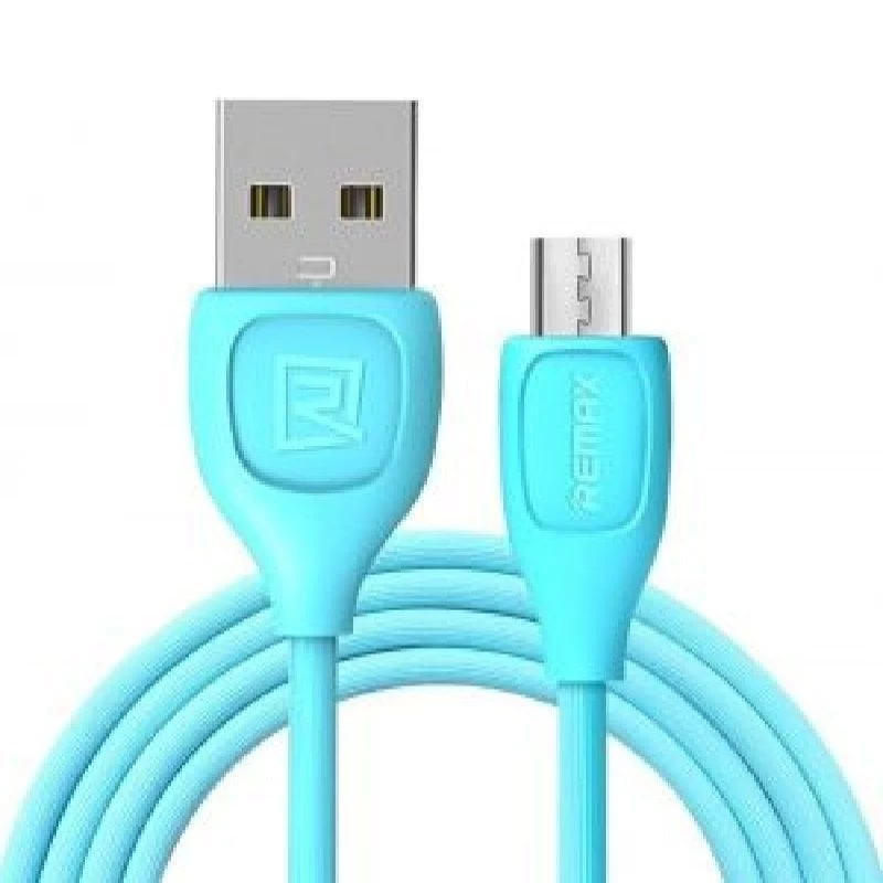 REMAX Lesu kábel Micro RC-050m modrý - USB 2.0 nabíjací a dátový kábel, 0,5 m