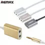 REMAX Qulmax kábel Share Jack 3,5mm RL-20S sivý