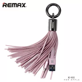 REMAX Tassels Ring dátový kábel pre Lightning ružový 1m