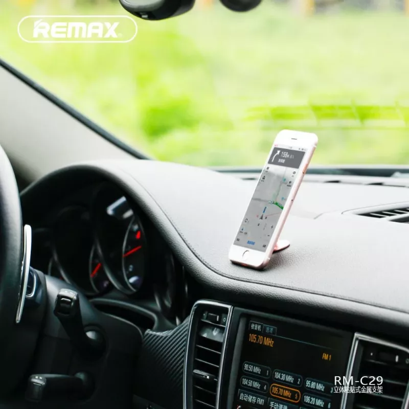 REMAX univerzálny kovový pevný držiak telefónu RM-C29 ružové zlato