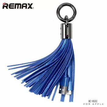 REMAX univerzálny dátový kábel s ozdobným krúžkom pre Lightning modrý