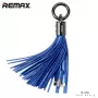 REMAX univerzálny dátový kábel s ozdobným krúžkom pre Lightning modrý