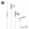 REMAX Universal WI380 sivé káblové in-ear slúchadlá s mikrofónom