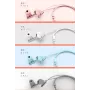 REMAX Universal WI380 biele káblové in-ear slúchadlá s mikrofónom