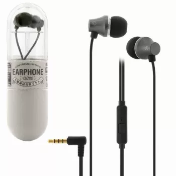 REMAX Universal WI80 čierne káblové in-ear slúchadlá s mikrofónom