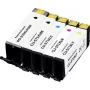Renkforce kompatibilná sada 5 ks High-Yield atramentových náplní pre Canon PGI-570PGBK XL, CLI-571BK XL, CLI-571C XL, CLI-571M XL, CLI-571Y XL (čierna, fototlač čierna, azúrová, purpurová, žltá) RF-6952434