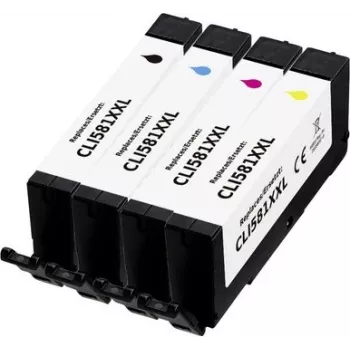 Renkforce kompatibilné atramentové kazety multipack pre Canon CLI-581 XXL čierna azúrová purpurová žltá (RF-6953996)