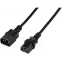 Renkforce Deluxe predlžovací napájací kábel C13 na C14 2 m čierny RF-7176936