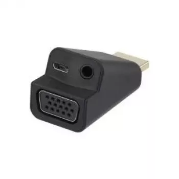 Renkforce HDMI na VGA adaptér s 3,5-mm audio, Full HD 1080p, čierny 041C142