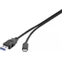 Renkforce RF-3241262 USB 3.2 Gen 1 kábel USB-A na USB-C 0,3 m čierny
