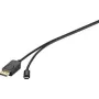 Renkforce RF-4538166 USB-C na DisplayPort adaptérový kábel 1,8m čierny 4K@60Hz