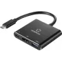 Renkforce RF-5133676 USB-C na HDMI multiport adaptér s Power Delivery a USB-A, 4K, 20 cm, čierny
