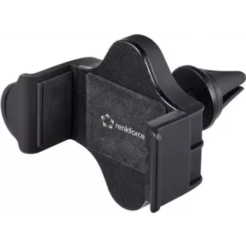 Renkforce RF-5385148 360° otočný držiak telefónu s mriežkou ventilácie pre 55-85 mm smartfóny, čierny