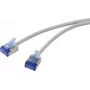 Renkforce RF-7116930 CAT 6a U/FTP Ultra-Thin sieťový patch kábel, RJ45, 2 m, sivá