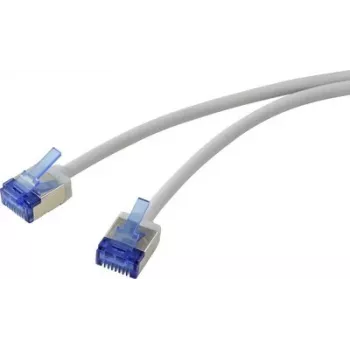 Renkforce RF-7116934 Cat6a U/FTP Slim sieťový patch kábel 10 m sivý