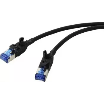 Renkforce RF-7116972 CAT 6a S/FTP patch kábel, RJ45, 0,25 m, sivá (RAL 7035)