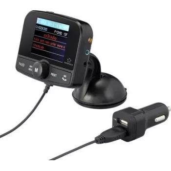 Renkforce RF-CRDAB-100 DAB+ auto-rádiový adaptér s Bluetooth a držiakom na prísavku RF-6721070