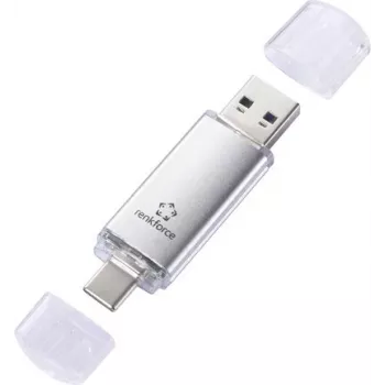 Renkforce RF-USBOS-230 64 GB USB 3.2 Gen 1 Dual USB-A/USB-C flash disk strieborný RF-6688140