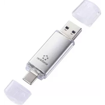 Renkforce RF-USBOS-240 USB kľúč 128 GB strieborná USB-A & USB-C RF-7577906