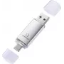 Renkforce RF-USBOS-240 USB kľúč 128 GB strieborný USB-A & USB-C RF-7577906