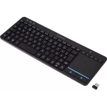 Renkforce RF-WLTKB-300 bezdrôtová klávesnica holandská QWERTY čierna s integrovaným touchpadom (RF-6904036)