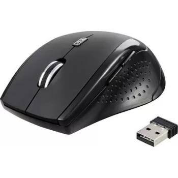 Renkforce RF-WM-210 ergonomická bezdrôtová optická myš čierna 1600 DPI 6 tlačidiel RF-5827190