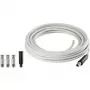 Renkforce SKB 488-20 koaxiálny kábel 20 m biely 75 Ohm dvojito tienený