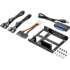Renkforce SSD kit DH06K duálny 2,5 palca na 3,5 palca rám pre pevný disk, kov, čierny