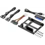Renkforce SSD kit DH06K duálny 2,5 palca na 3,5 palca rám pre pevný disk, kov, čierny