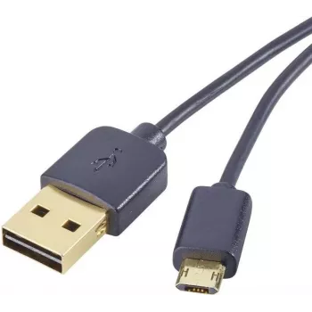 Renkforce USB 2.0 A na Micro-B obojsmerný kábel 1 m čierna