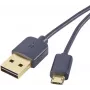 Renkforce USB 2.0 A na Micro-B obojsmerný kábel 1 m čierna