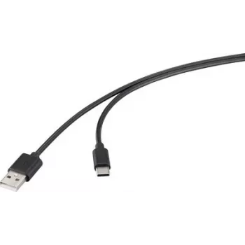Renkforce USB 2.0 kábel USB-A na USB-C 1m čierny RF-6830420