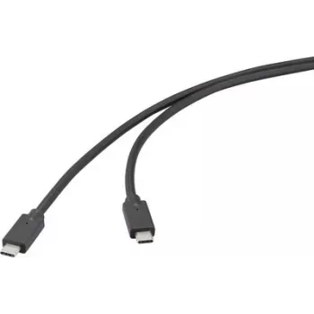 Renkforce USB-C kábel USB 3.2 Gen 2x2 20 Gbps 4K 60Hz 100W PD 0,5 m čierny RF-6830470