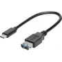 renkforce USB-C na USB 3.0 A adaptérový kábel s OTG, 0,15 m, čierna, pozlátené kontakty