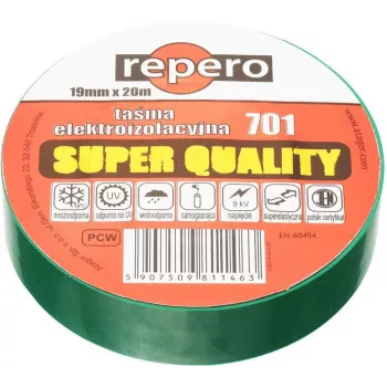 REPERO 701 zelená PVC izolačná páska 19 mm x 20 m
