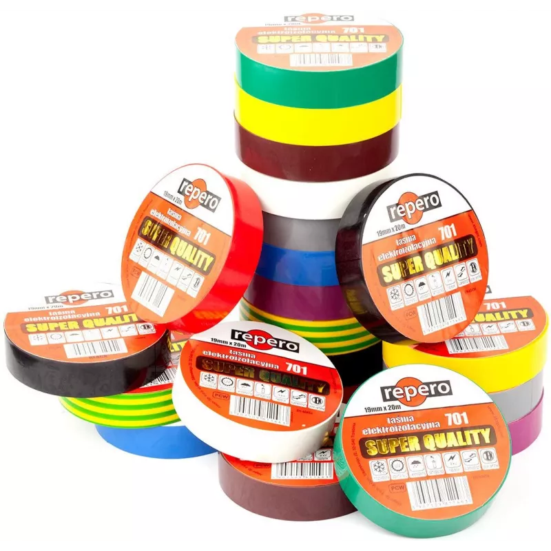 REPERO 701 Biela PVC izolačná páska 19 mm x 20 m