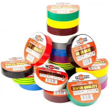 REPERO 701 žlto-zelená PVC izolačná páska 19mm x 20m