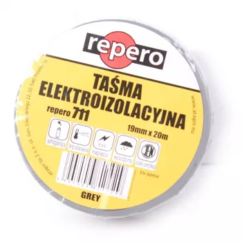 REPERO TTE711E0-0019-20 sivá PVC izolačná páska 19 mm x 20 m