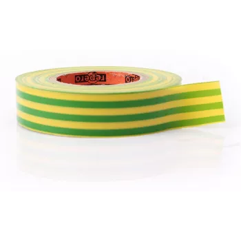 REPERO 711E Žlto-zelená PVC elektroizolačná páska 19 mm x 20 m