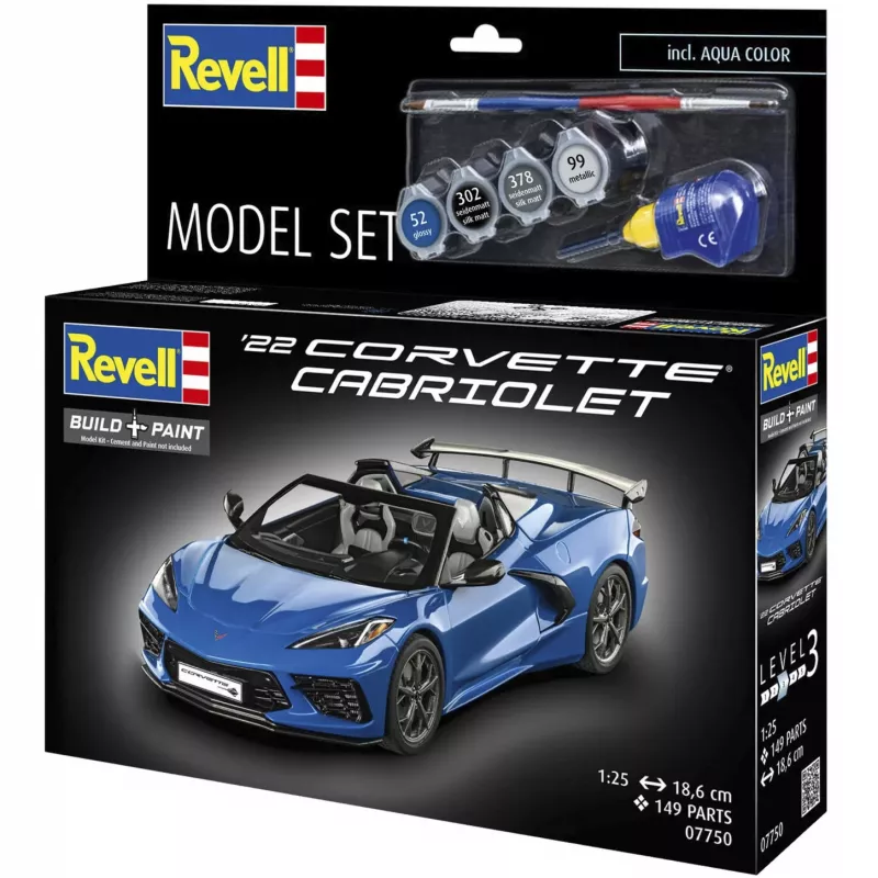 Revell Model Set Corvette C8 Cabriolet mierka 1:25