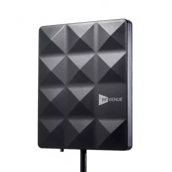 RF Venue CP-STAGE poveternostne odolná kruhovo polarizovaná smerová anténa, 470-698 MHz, BNC, čierna