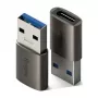 Ringke konvertor USB konektor samec na USB-C konektor samica (2 kusy) Gunmetal