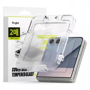 Ringke Galaxy Z Flip 7 ochranná fólia displeja Cover Display Premium Tempered Glass 9H (2 kusy) transparentná