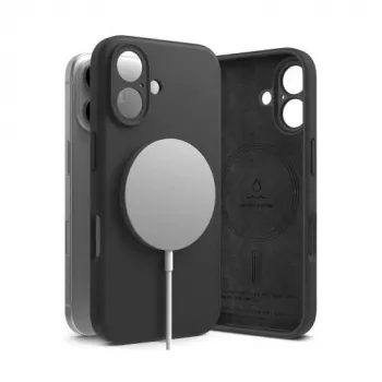 Ringke puzdro iPhone 16 silikónové magnetické čierne