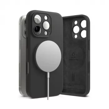 Ringke iPhone 16 Pro puzdro silikónové magnetické čierne