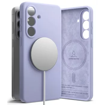 Ringke silikónové magnetické MagSafe puzdro pre Samsung Galaxy S26 Plus, Lavender