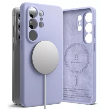 RINGKE silikónové magnetické MagSafe puzdro pre Samsung Galaxy S26 Ultra - levanduľová